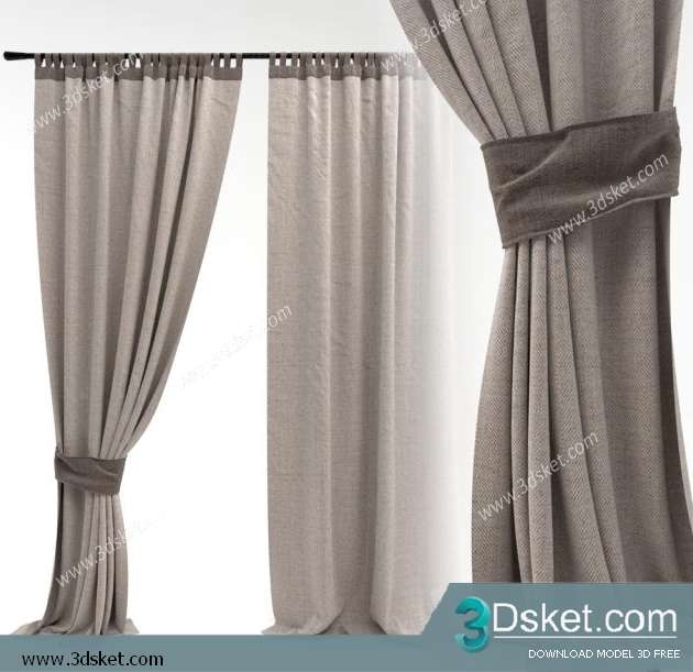 Free Download Curtain 3D Model Rèm 032