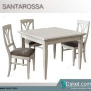 3D Model Table Chair Free Download Bàn ghế 041