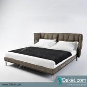 3D Model Bed Free Download Giường 092