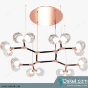 Free Download Ceiling Light 3D Model Đèn Trần 066