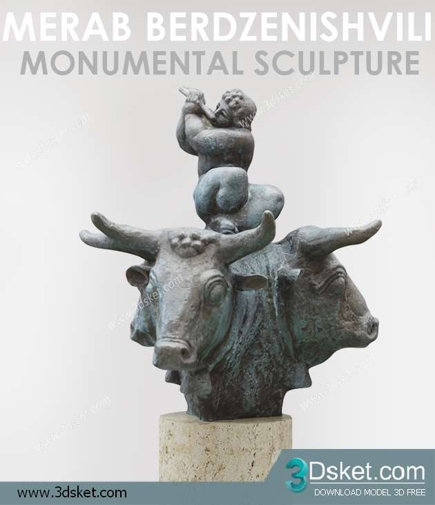 Free Download Sculpture 3D Model Điêu Khắc 004