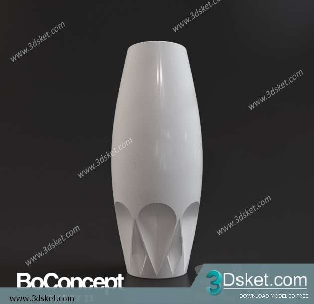 Free Download Vase 3D Model Chai Lọ 046