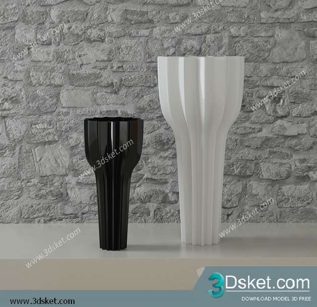 Free Download Vase 3D Model Chai Lọ 047