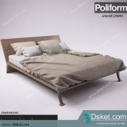 3D Model Bed Free Download Giường 093