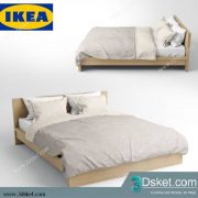 3D Model Bed Free Download Giường 094
