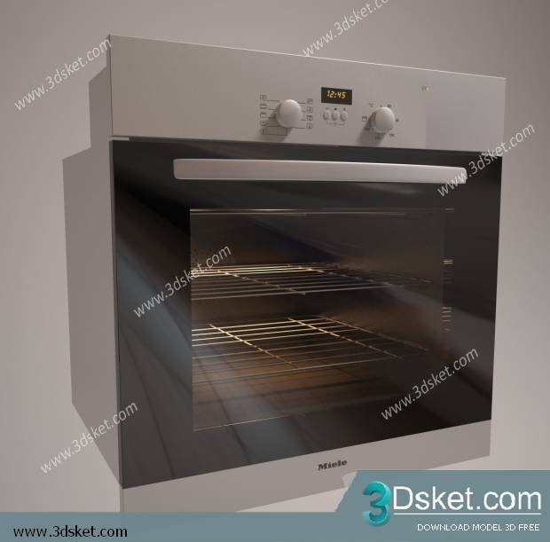 Free Download Kitchen Appliance 3D Model 043