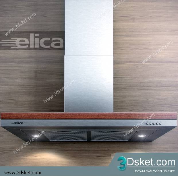 Free Download Kitchen Appliance 3D Model 044