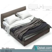 3D Model Bed Free Download Giường 098