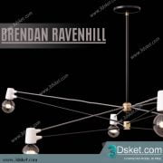 Free Download Ceiling Light 3D Model Đèn Trần 067