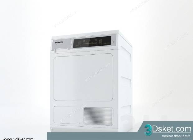 Free Download Kitchen Appliance 3D Model 004