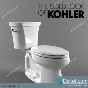 Free Download Toilet Bidet 3D Model 009