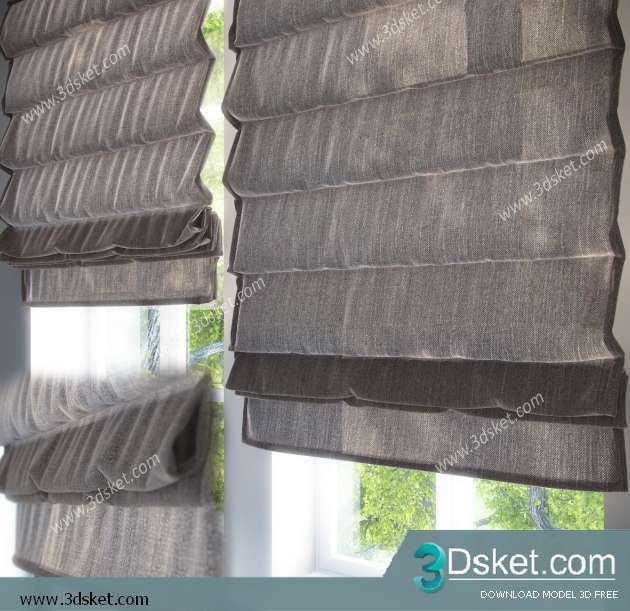 Free Download Curtain 3D Model Rèm 036