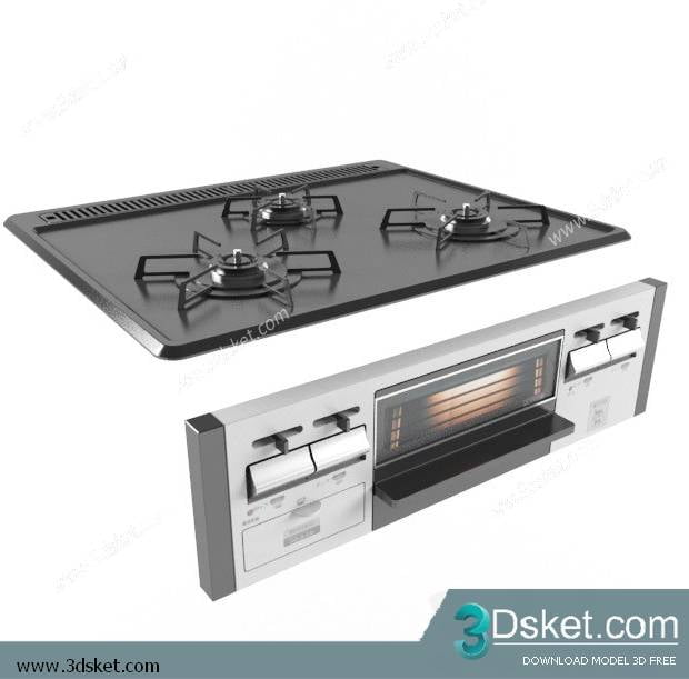 Free Download Kitchen Appliance 3D Model 045
