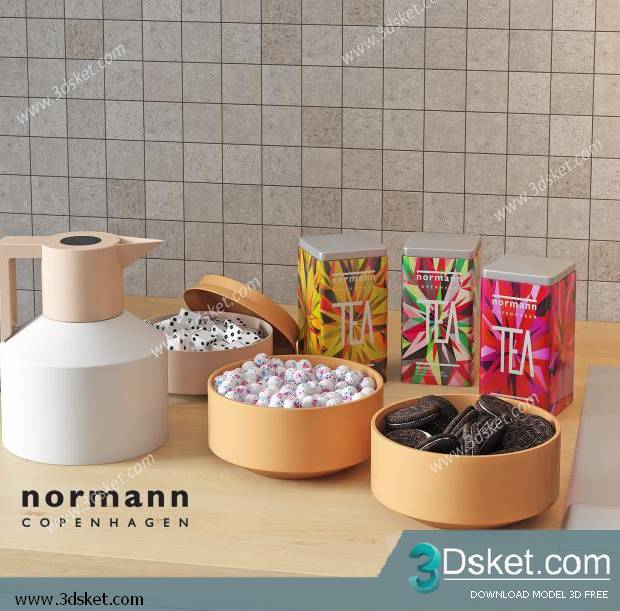 Free Download 3D Models Tableware Kitchen 078