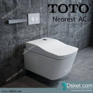 Free Download Toilet Bidet 3D Model 010