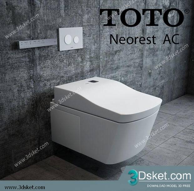Free Download Toilet Bidet 3D Model 010
