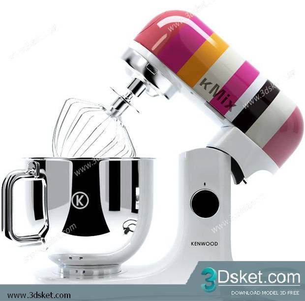 Free Download Kitchen Appliance 3D Model 047
