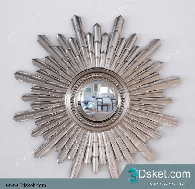 Free Download Mirror 3D Model Gương 037
