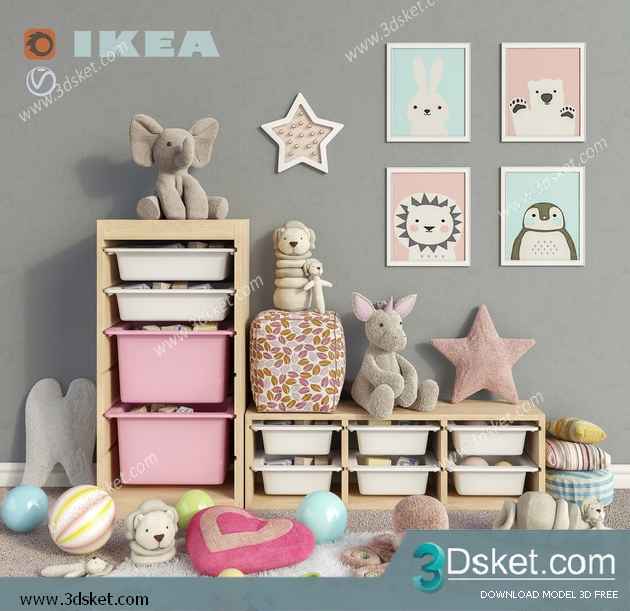 Free Download Toy 3D Model Đồ Chơi 042