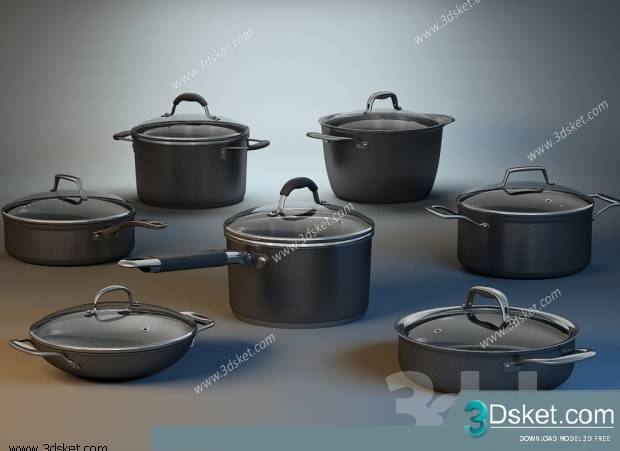 Free Download 3D Models Tableware Kitchen 054