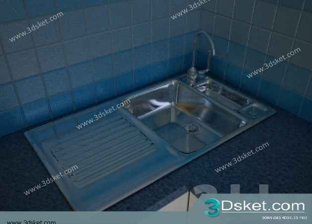 Free Download Kitchen Accessories 3D Model 003 Phụ kiện