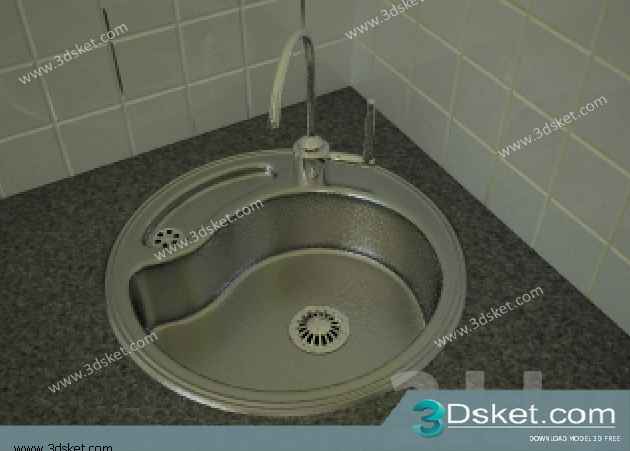 Free Download Kitchen Accessories 3D Model 004 Phụ kiện