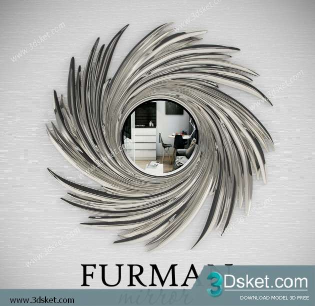 Free Download Mirror 3D Model Gương 038