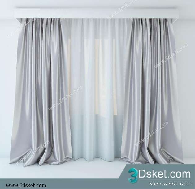 Free Download Curtain 3D Model Rèm 041
