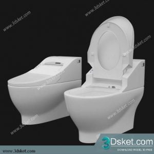 Free Download Toilet Bidet 3D Model 029