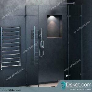 Free Download Shower 3D Model Tắm Đứng 006