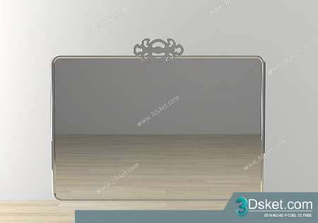 Free Download Mirror 3D Model Gương 014