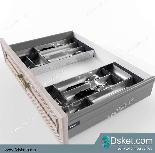 Free Download Kitchen 3D Model Nhà bếp 014