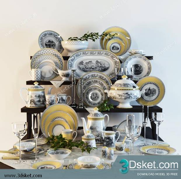 Free Download 3D Models Tableware Kitchen 055