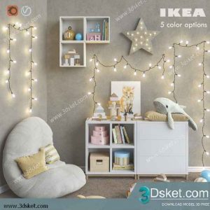 Free Download Furniture set 3D Model 019
