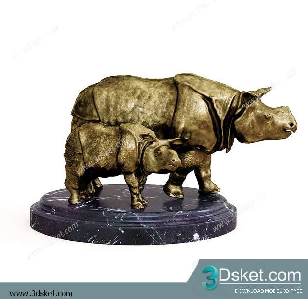 Free Download Sculpture 3D Model Điêu Khắc 045