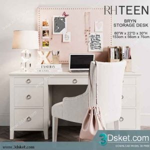 Free Download Furniture set 3D Model 021
