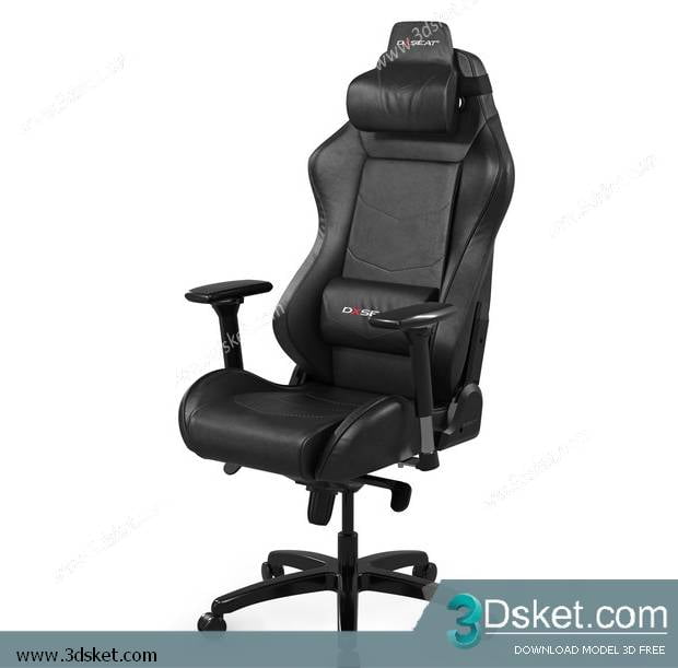 3D Model Office Furniture Free Download Ghế xoay 028