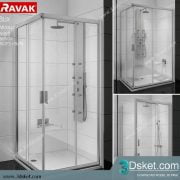 Free Download Shower 3D Model Tắm Đứng 020