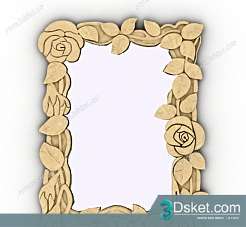 Free Download Mirror 3D Model Gương 015