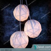 Free Download Ceiling Light 3D Model Đèn Trần 074