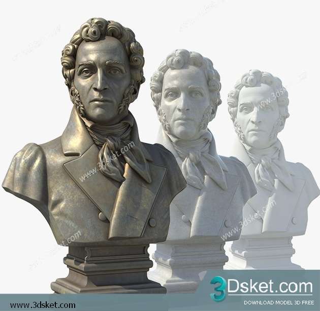 Free Download Sculpture 3D Model Điêu Khắc 048