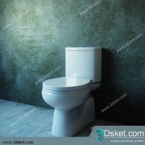 Free Download Toilet Bidet 3D Model 011