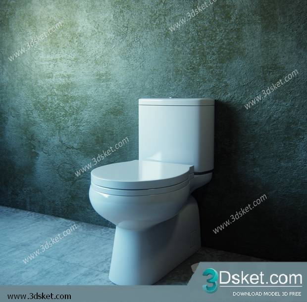 Free Download Toilet Bidet 3D Model 011