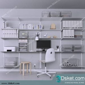 3D Model Office Furniture Free Download 033