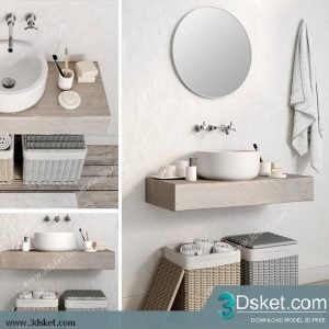 Free Download Bathroom Furniture 3D Model 042