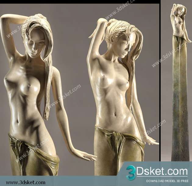 Free Download Sculpture 3D Model Điêu Khắc 049