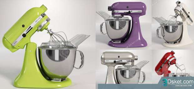 Free Download Kitchen Appliance 3D Model 006