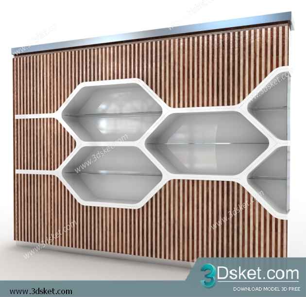 Free Download Child Wardrobe 3D Model Tủ quần áo 012