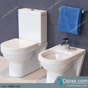 Free Download Toilet Bidet 3D Model 030