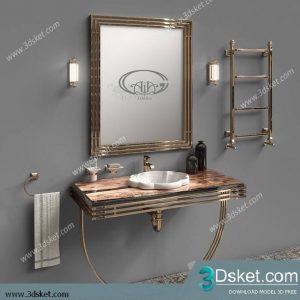Free Download Bathroom Furniture 3D Model 045